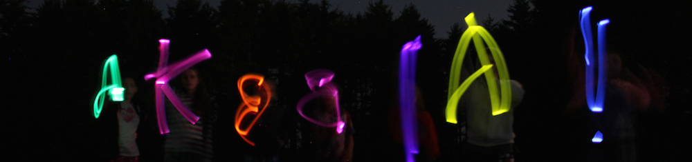 Vermont Campers Enjoying Glowsticks!